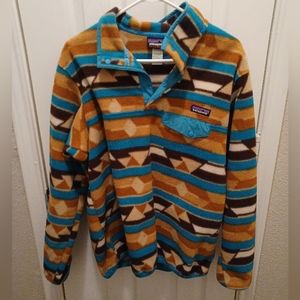 Patterned Patagonia Pullover Sweatshirt, size L